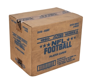 1990 Score Football Series 2 Factory Sealed Case (20 Boxes)